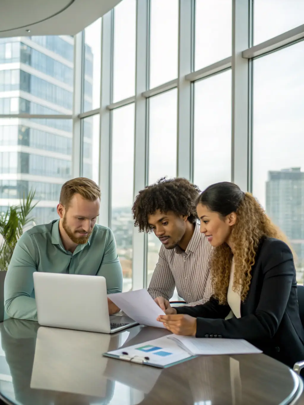A professional team collaborating on a digital marketing strategy, showcasing QDQ's expertise and collaborative approach.