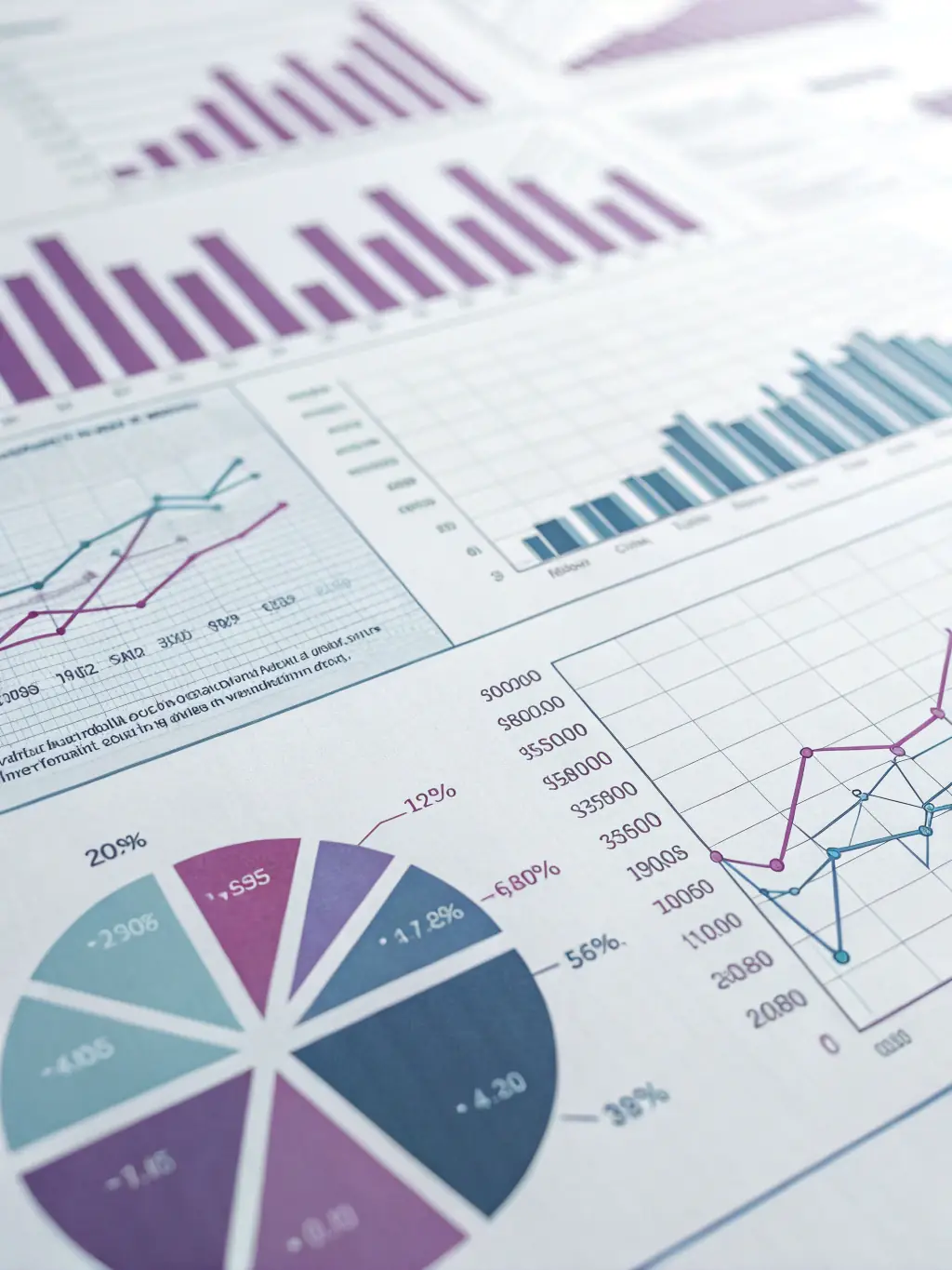 A graph showing upward trending lines, symbolizing the positive results and growth clients experience with QDQ's services.